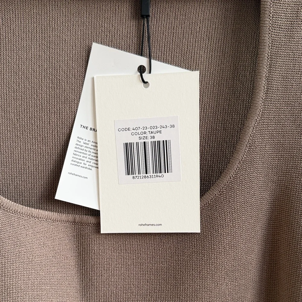 RÓHE Women's Taupe Tank Top (NWT) - Picture 2 of 2